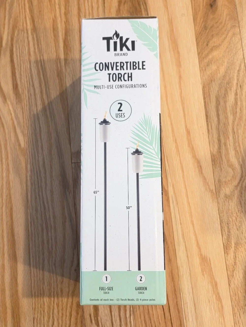 Tiki Convertible Torch, Honey White (Cream), 2 Pack, NWT
